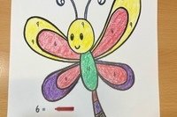 7월 22일 미술활동(숫자에 맞게 색칠하기)