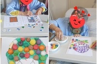 2월 2일 미술활동 (삐애로 꾸미기)