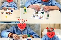 2021년 1월 4일 인지활동 (도형 배열하기, 빈 그림 채우기)