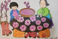 4월 13일 회상활동 (진달래 화전)