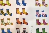 8월 1일 인지활동(양말 짝 찾기)